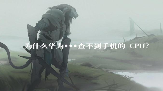 为什么华为***查不到手机的 CPU？